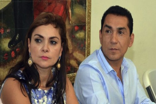 ex alcalde de Iguala y su esposa