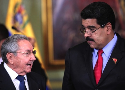 Raúl y Maduro