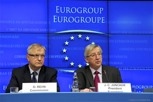 Eurogrupo-Rehn-Juncker