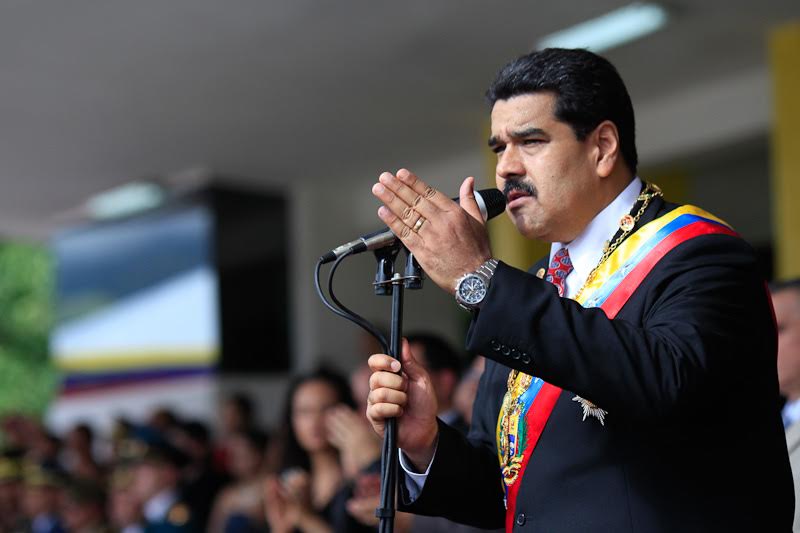 Maduro en el desfile