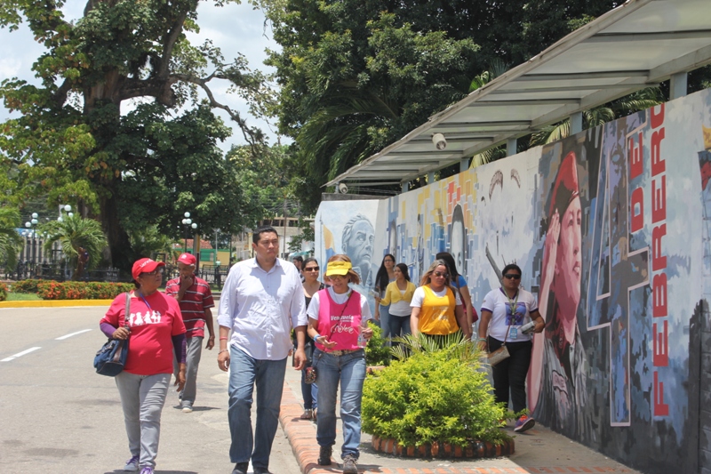 Recorrido por la Ruta de la Conciencia Hugo Chávez, en Sabaneta, estado Barinas