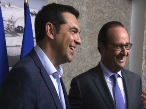 Tsipras y Hollande