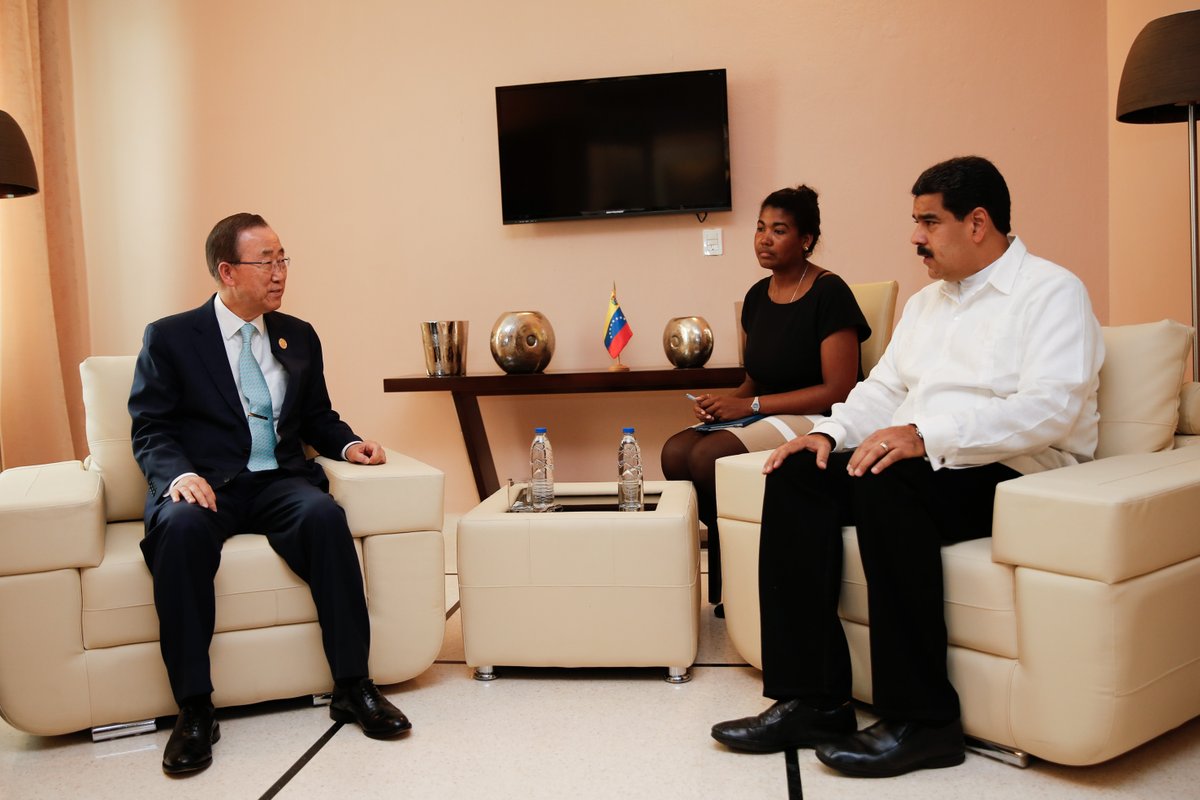 Ban-Ki-moon-Nicolás-Maduro