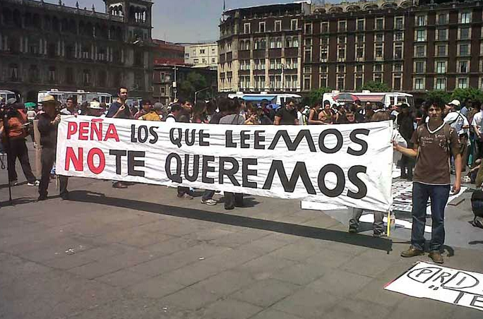 Protest against EPN PENA NIETO MARCHA PROTESTA