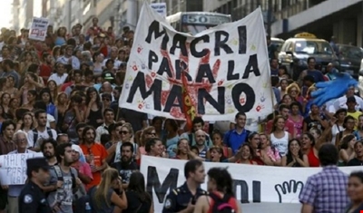 Protesta Macri