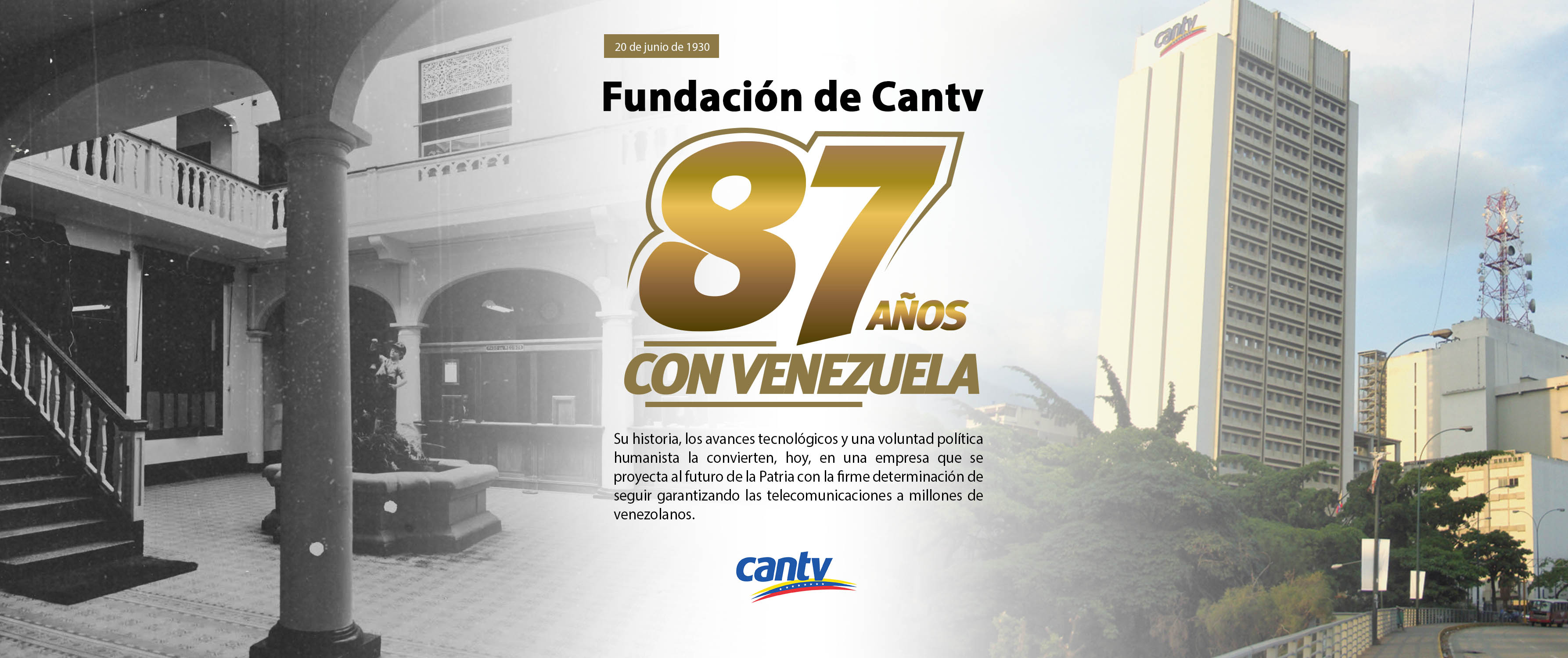 Cantv Cumple 87 Años Conectando A Venezuela - Yvke Mundial | De La Mano ...