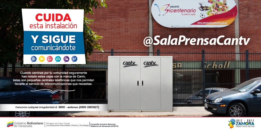 Campaña cuida tus instalaciones de Cantv 2