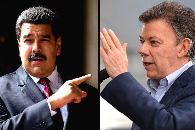 Nicolas-Maduro-VS-Juan-Manuel-Santos