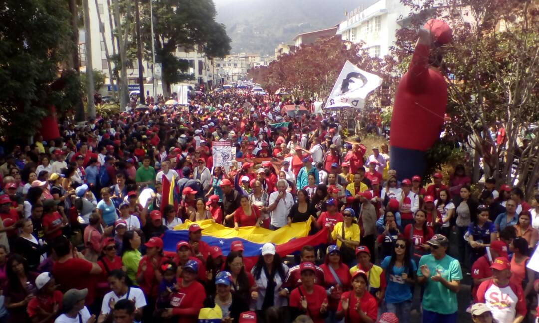 Foto Nota Web -- Leyenda En el sector Campo de Oro ocurrió una de las concentraciones para recordar al líder de la Revolución Bolivariana