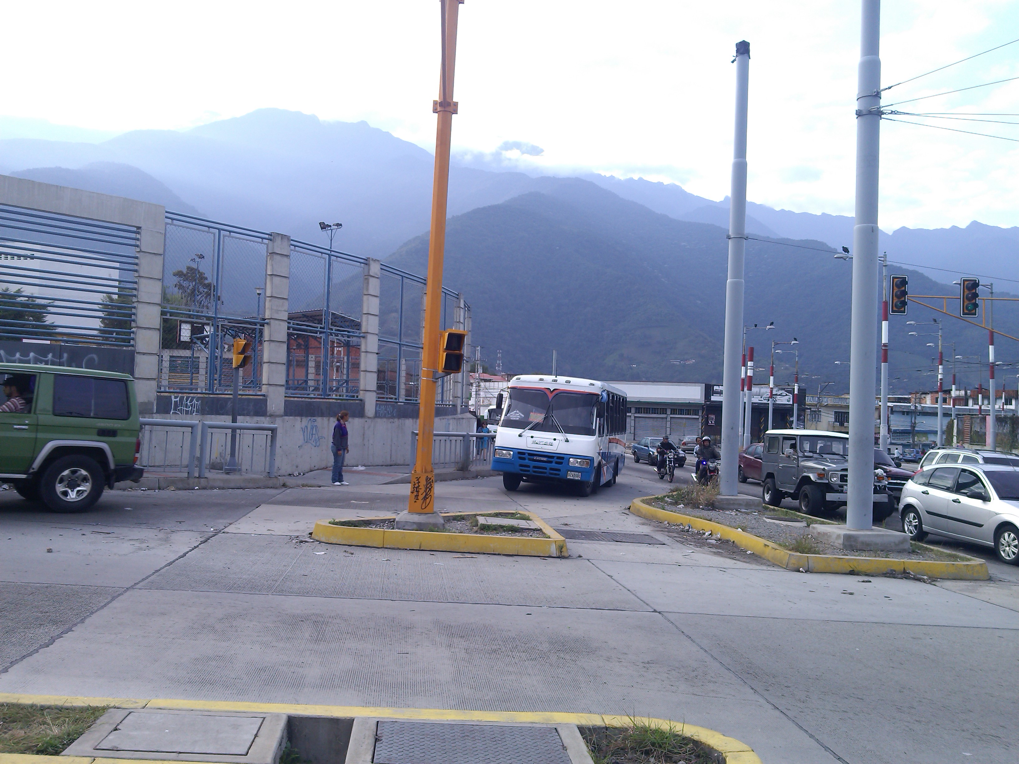 Transporte urbano en funcionamiento