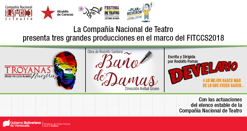 Compañía Nacional de Teatro participará en el VII Festival internacional de Teatro Caracas 2018