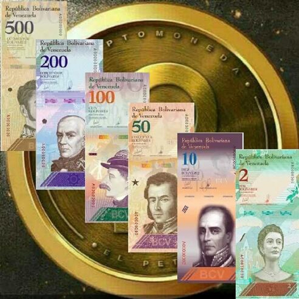 El nuevo abanico de billetes, formará parte de la economía venezolana junto al Petro