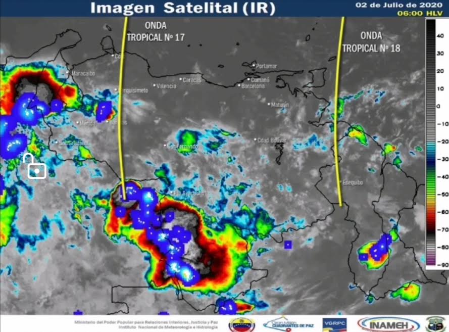 Continúa la Zona de Convergencia Intertropical con lluvias en varias regiones del territorio venezolan (3)