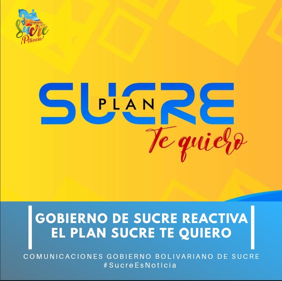 FOTO_ Gobierno de Sucre reactiva el Plan Sucre Te Quiero