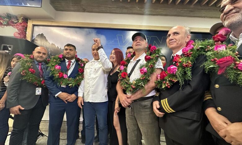 Este viernes arribaron a Venezuela los últimos 5 tripulantes del avión Emtrasur