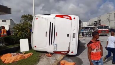 República Dominicana: autobús turístico volcó en Punta Cana