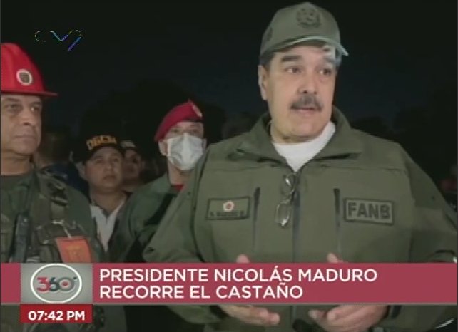 Maduro: Se movilizó el Gobierno Nacional para atender a los afectados en El Castaño
