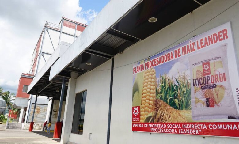 Comunas gestionarán la planta procesadora de maíz a EPSIC Leander en Socopó