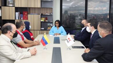 Vicepresidenta Rodríguez se reunió con delegados de la Cruz Roja y Media Luna Roja