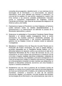 Conoce| La Declaración de la XXII Cumbre del ALBA-TCP en conmemoración de su 18º aniversario