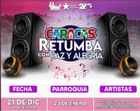 Alcaldesa Meléndez el pueblo podrá disfrutar del evento "Caracas retumba con paz y alegría en esta Navidad"