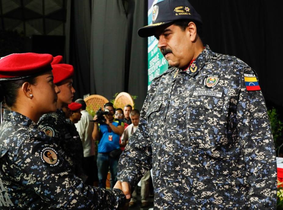 Presidente Maduro Reconoce Labor De La Pnb En Su Aniversario Nº 13