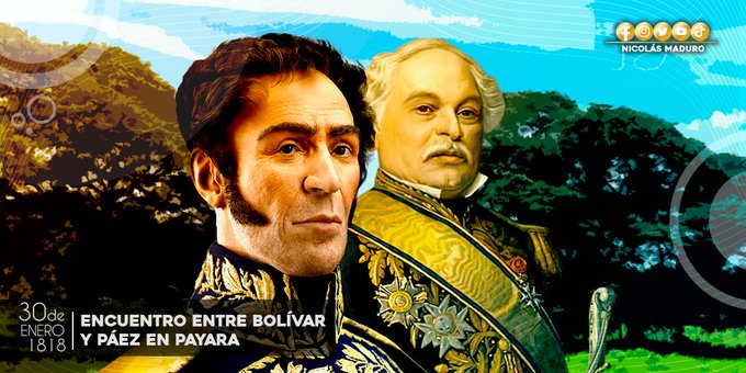 Hace 205 años Bolívar y Páez se encuentran