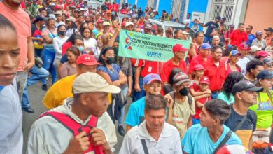 Pueblo de Guarenas marchó en respaldo al presidente Maduro y contra el bloqueo