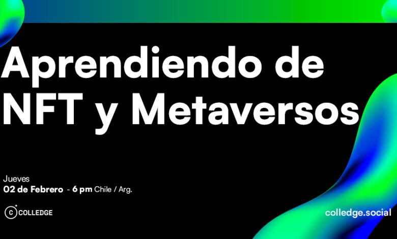 Dictarán clase online - gratuita sobre “Aprendiendo de NFT, Cripto, Web 3 y Metaversos”