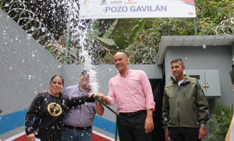 Gobernación de Miranda reinauguró Pozo de agua en el sector Gavilán de El Hatillo