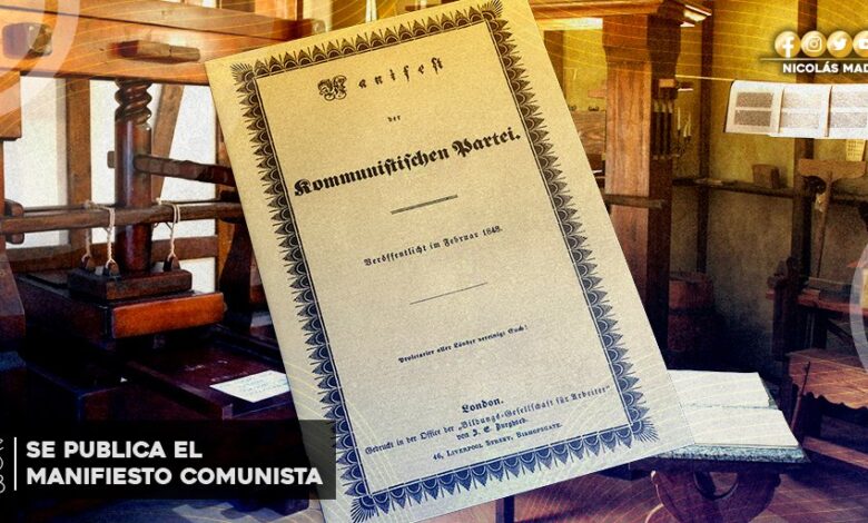 Hace 175 años fue publicado el Manifiesto Comunista por Karl Marx y Friedrich Engels