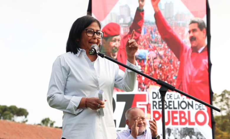 Delcy Rodríguez: "27F representó el hartazgo del Pueblo venezolano a las políticas neoliberales y al bipartidismo"