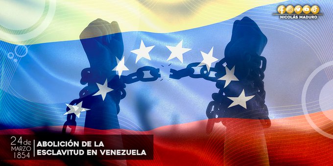 Venezuela conmemora 169 años de la Abolición de la esclavitud