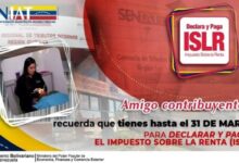En 5 días vence el plazo para declarar y pagar el ISLR