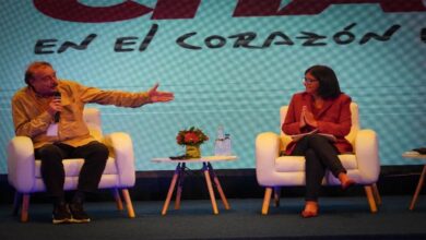 Delcy Rodríguez participó en el Gran Encuentro Mundial sobre la Vigencia del Pensamiento Bolivariano del Comandante Chávez