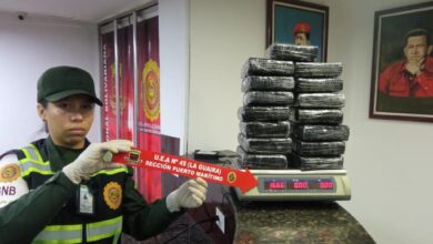46 detenidos por incautación de 15 panelas de cocaína en Aeropuerto de Maiquetía