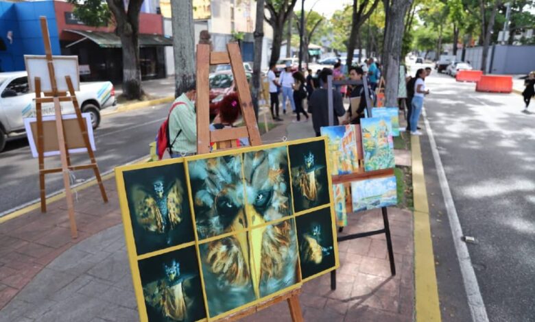 Paseo Bolívar de Maturín se vistió de creatividad con obras de artistas locales