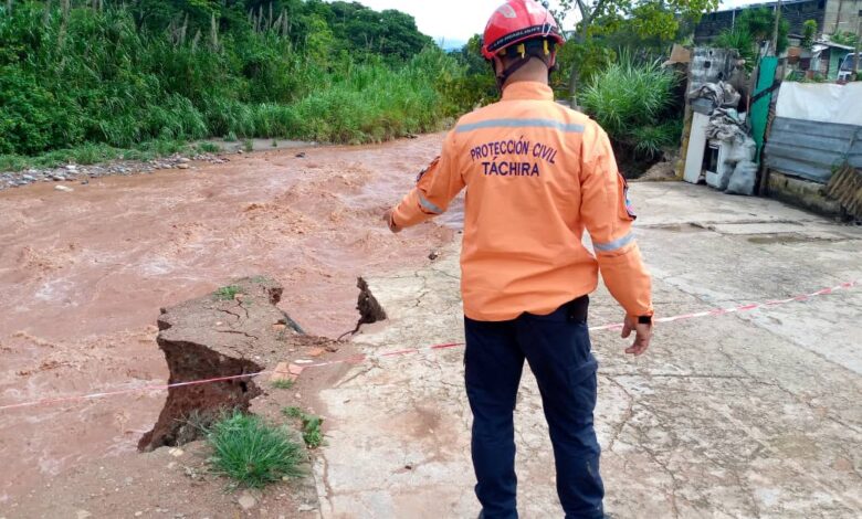 INAMEH pronostica nuevas lluvias durante las próximas horas en el Táchira