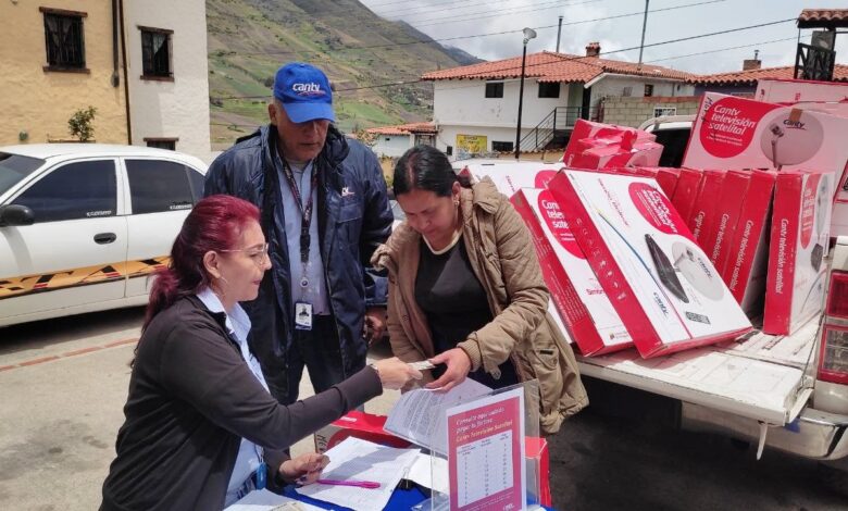 Mérida: Familias adquirieron equipos de Cantv Televisión Satelital