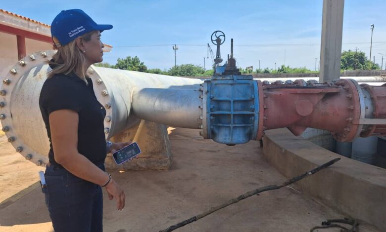 Viceministra de aguas hizo un recorrido por la  estación de bombeo La Silva y Planta de Tratamiento Maracaibo Sur