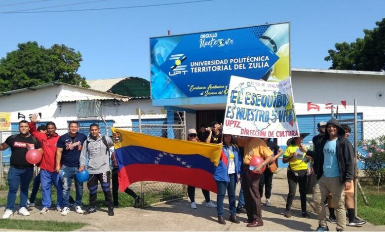 UPT Zulia toma las calles por la recuperación del Esequibo