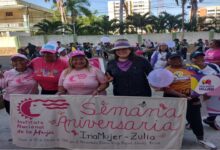 El Instituto Nacional de la Mujer celebró en Maracaibo sus 25 años con una caminata