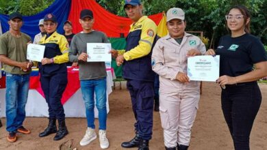 Inces Zulia certifica a bomberos forestales del municipio Lagunillas de la COL