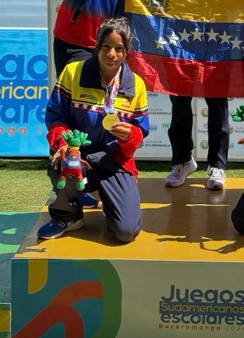 Estudiante zuliana gana medalla de oro para Venezuela en los Juegos Suramericanos Escolares 2024