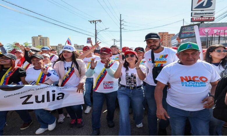 Con gran movilización el pueblo del Zulia se juramenta junto al presidente Nicolás Maduro