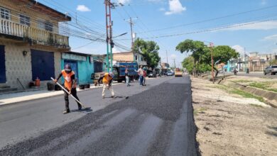 Asfaltado 500 toneladas en Av. Henry Ford de Las Agüitas Los Guayos.