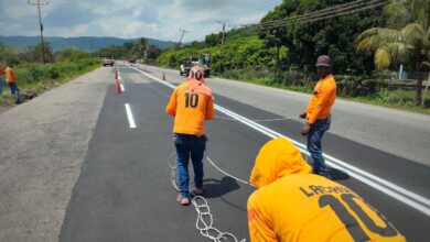 (Invialca), continúa con los trabajos de demarcación en la Troncal 11, específicamente en el tramo comprendido entre Flor Amarillo y Güigüe.