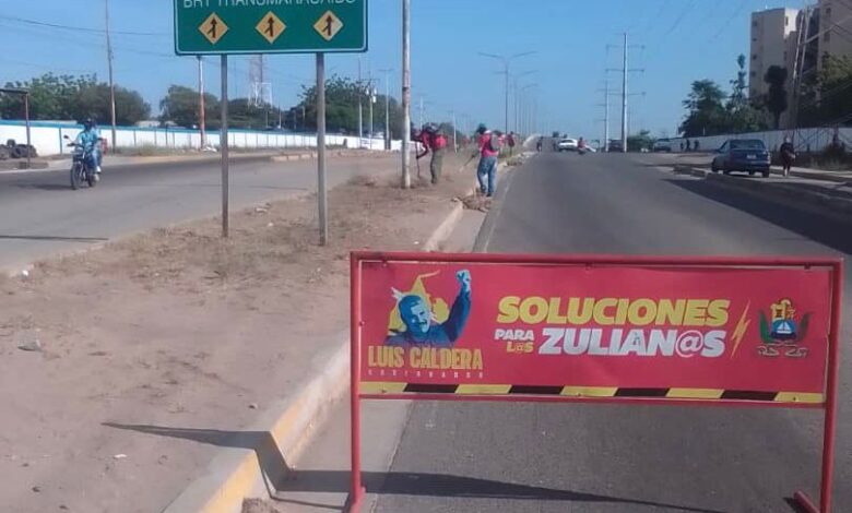 En Maracaibo el IARA despliega cuadrillas de limpieza en el corredor vial Hugo Chávez