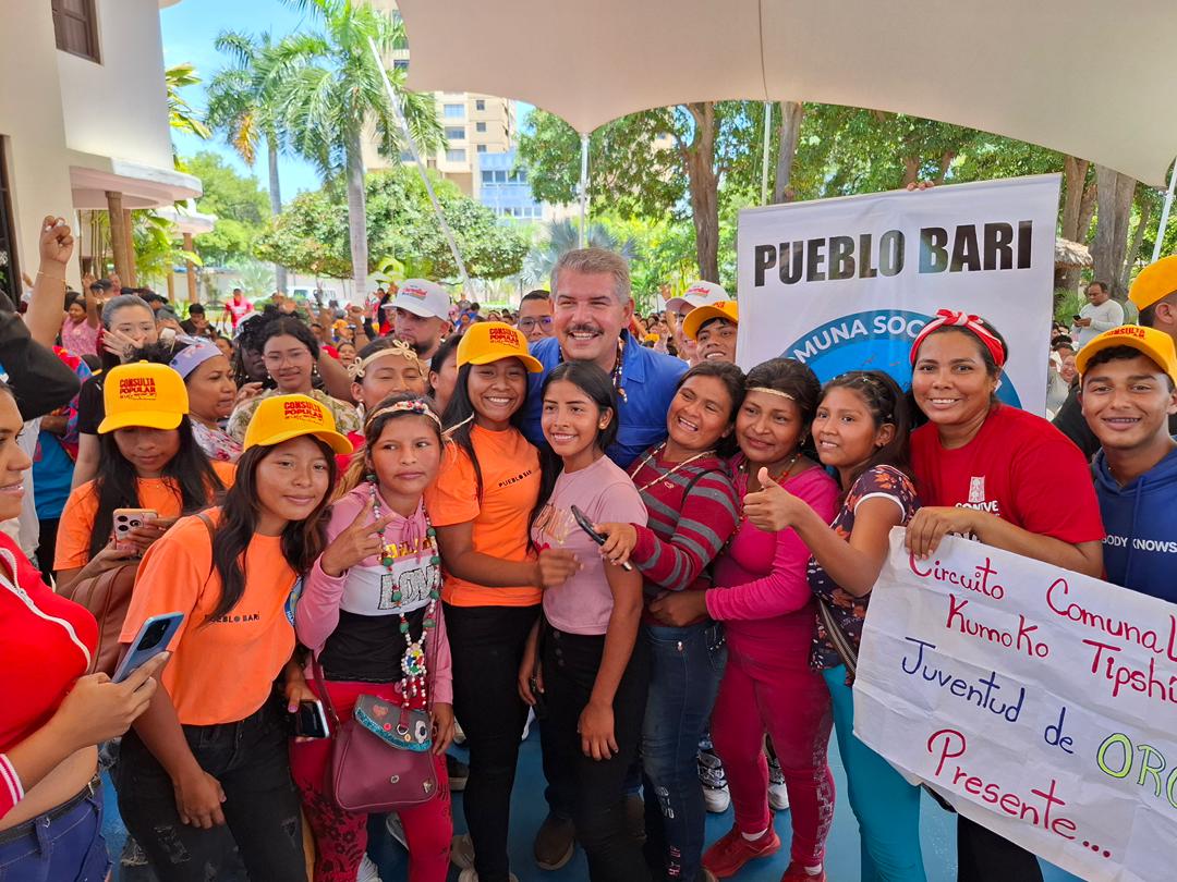 Zulia: Gobernador Luis Caldera entrega financiamiento a 156 circuitos comunales para proyectos de la Consulta Nacional Juvenil