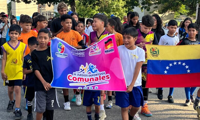 Inaugurados en Charallave los terceros juegos deportivos comunales 2025